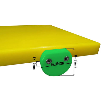 GGM Gastro Chopping Board Stoppers - Green - 40x10x35mm
