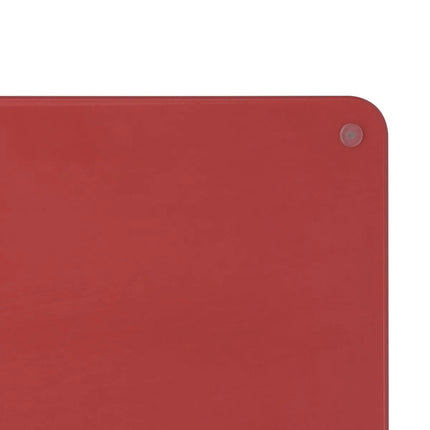 GGM Gastro Chopping Board with Juice Groove - 250x400mm - Thickness: 20mm - HACCP-Compliant - HDPE PE500 - Red