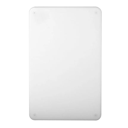 GGM Gastro Chopping Board with Juice Groove - 250x400mm - Thickness: 20mm - HACCP-Compliant - HDPE (PE500) - White
