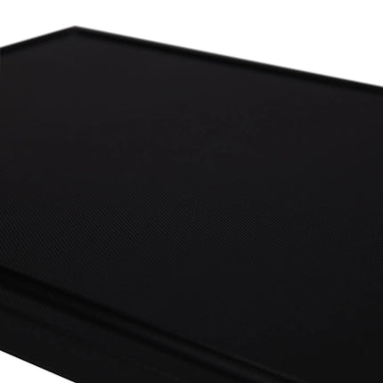 GGM Gastro Chopping Board with Juice Groove - 325x530mm - Thickness: 20mm - HACCP-Compliant - Polyethylene - Black