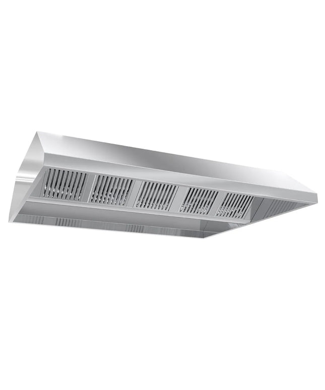 GGM Gastro Chụp Hút Mùi Gắn Trần - 1600mm - Kèm Bộ Lọc Vách Ngăn & Đèn LED - Sâu 1800mm