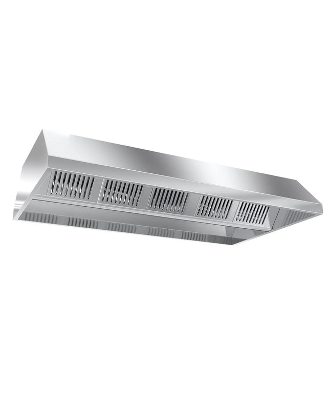GGM Gastro Chụp Hút Mùi Gắn Trần - 3400mm - Kèm Bộ Lọc Vách Ngăn & Đèn LED - Sâu 1300mm