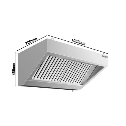 GGM Gastro Chụp Hút Mùi Gắn Tường - 1000mm - Kèm Bộ Lọc Vách Ngăn & Đèn LED