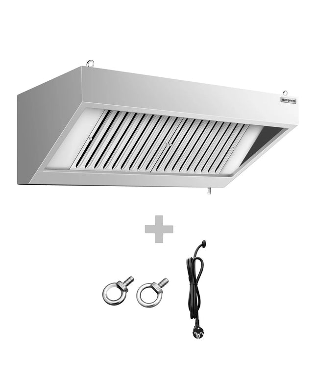 GGM Gastro Chụp Hút Mùi Gắn Tường - 1200mm - Kèm Bộ Lọc Vách Ngăn & Đèn LED