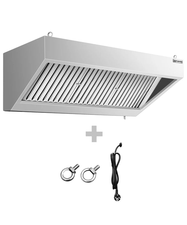 GGM Gastro Chụp Hút Mùi Gắn Tường - 1400mm - Kèm Bộ Lọc Vách Ngăn & Đèn LED