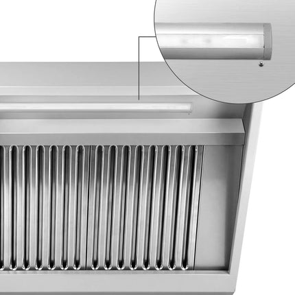 GGM Gastro Chụp Hút Mùi Gắn Tường - 1400mm - Kèm Bộ Lọc Vách Ngăn & Đèn LED