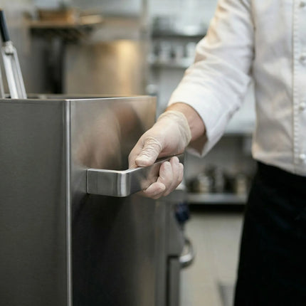 GGM Gastro Cleaning Tank for Chicken Rotisserie Skewers - 300x300x990mm - Stainless Steel