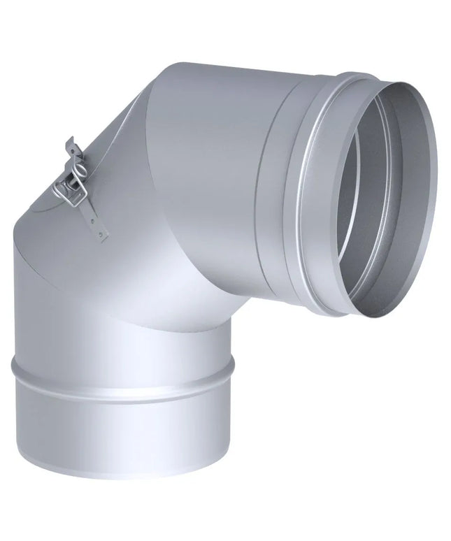 GGM Gastro Co Nối Có Cửa Vệ Sinh - 90° Cố Định - Thép Không Gỉ - Ø200mm