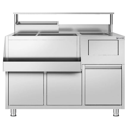 GGM Gastro Cocktail Prep Table - Stainless Steel - 1200x720mm - with 2 drawers
