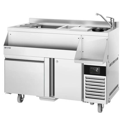 GGM Gastro Cocktail Station / Commercial Back Bar Counter - 1200mm - 150L - 1 Door, 1 Drawer - 13A Plug