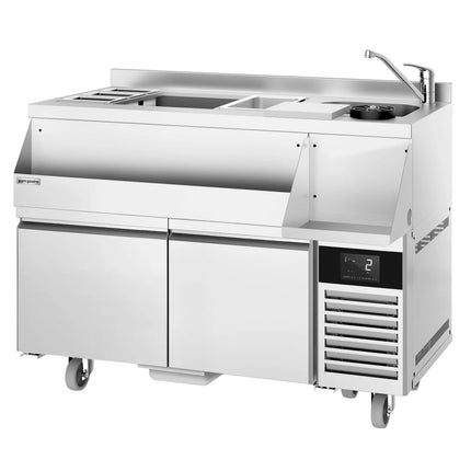 GGM Gastro Cocktail Station / Commercial Back Bar Counter - 1200mm - 150L - 2 Drawers - 13A Plug