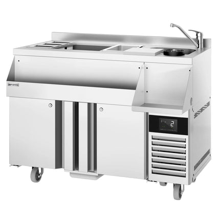 GGM Gastro Cocktail Station / Commercial Back Bar Counter - 1200mm - 150L - 2 Doors - 13A Plug