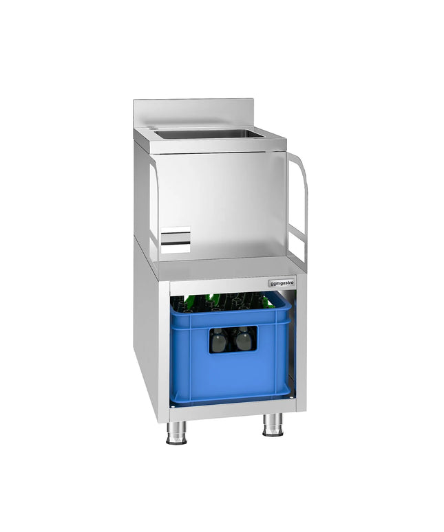 GGM Gastro Cocktail Station - Stainless Steel - 400x590mm - with platform for bar blender & sink