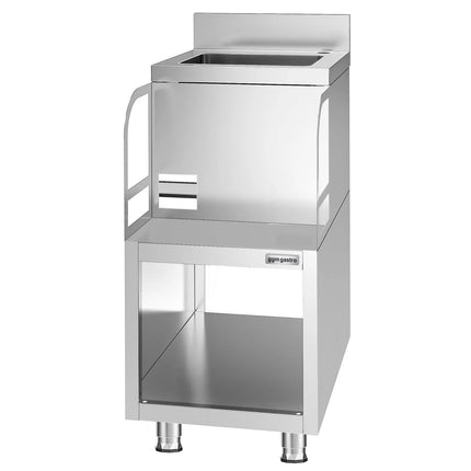 GGM Gastro Cocktail Station - Stainless Steel - 400x590mm - with platform for bar blender & sink