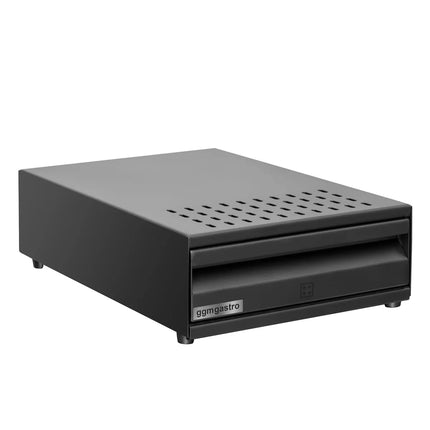 GGM Gastro Coffee Knock Drawer - Single - 255x380x105mm - with Knock Bar - Black