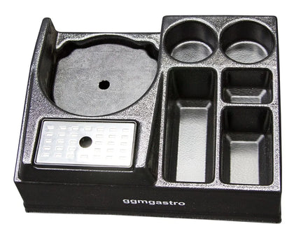 GGM Gastro Coffee Station (for 1 Insulated Jug) - with 5 Compartments - Plastic - 435x330x145mm - incl. plastic insert & drip tray