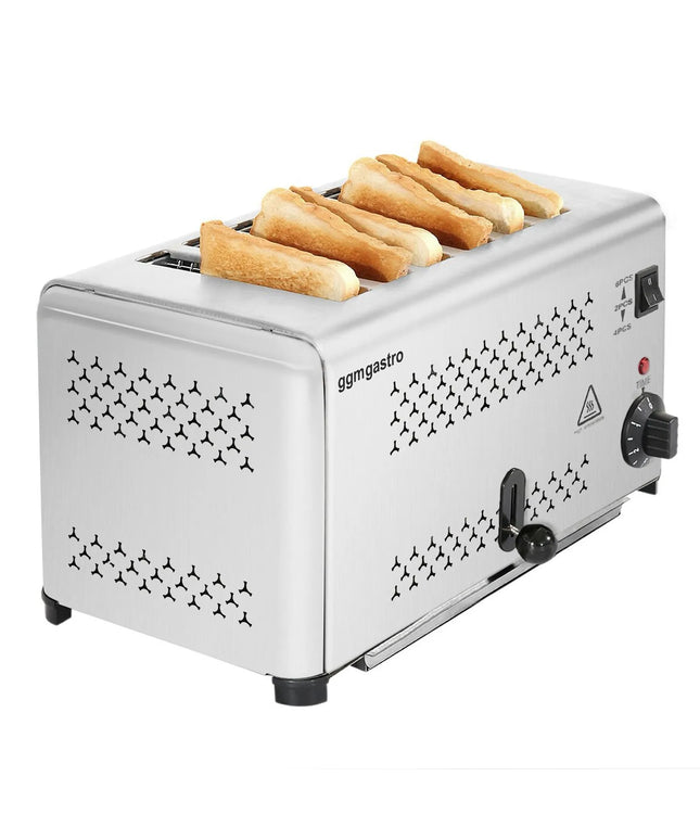 GGM Gastro Commercial 6 Slice Toaster - 1.8kW