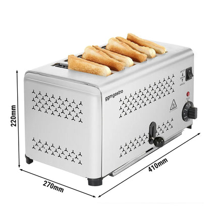 GGM Gastro Commercial 6 Slice Toaster - 1.8kW