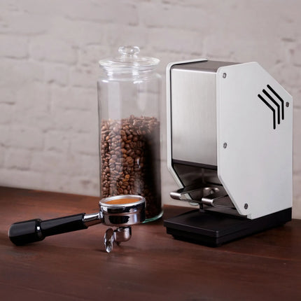GGM Gastro Commercial Automatic Espresso Tamper - Tamping Force 25kg - 58mm - White