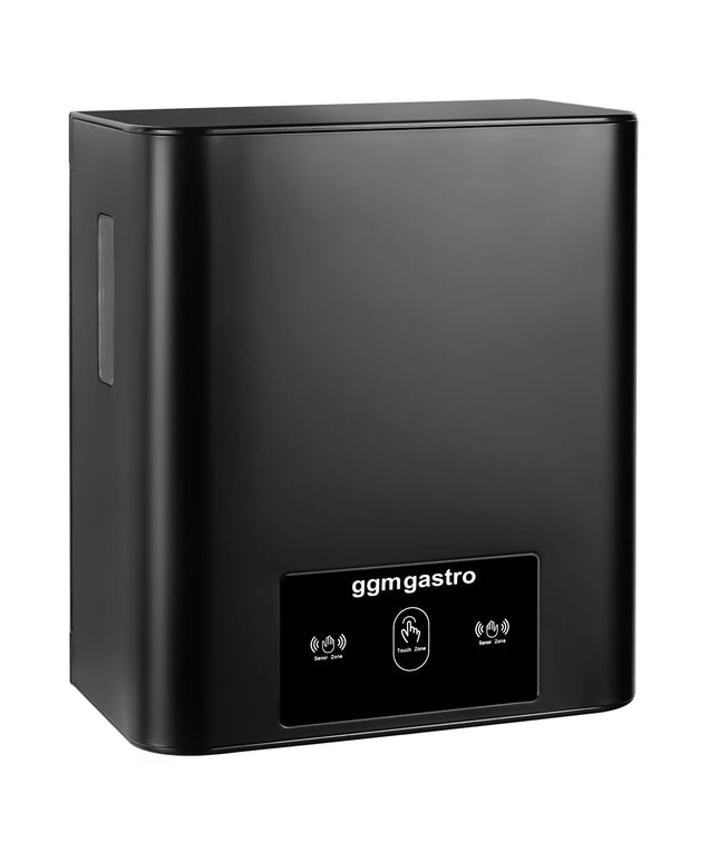GGM Gastro Commercial Automatic Hand Towel Roll Dispenser - with Sensor - Stainless Steel - Black