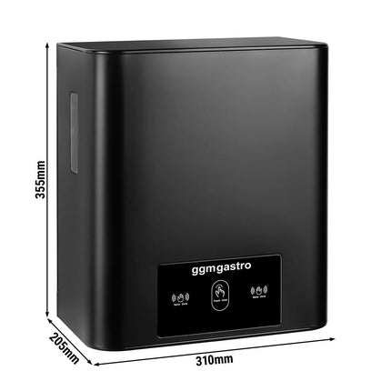 GGM Gastro Commercial Automatic Hand Towel Roll Dispenser - with Sensor - Stainless Steel - Black