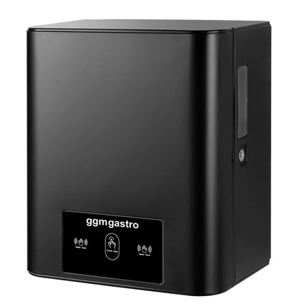 GGM Gastro Commercial Automatic Hand Towel Roll Dispenser - with Sensor - Stainless Steel - Black