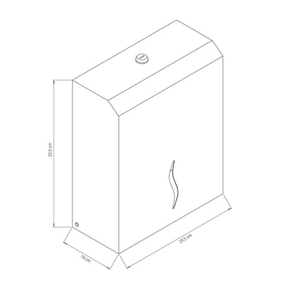 GGM Gastro Commercial Automatic Hand Towel Roll Dispenser - with Sensor - Stainless Steel