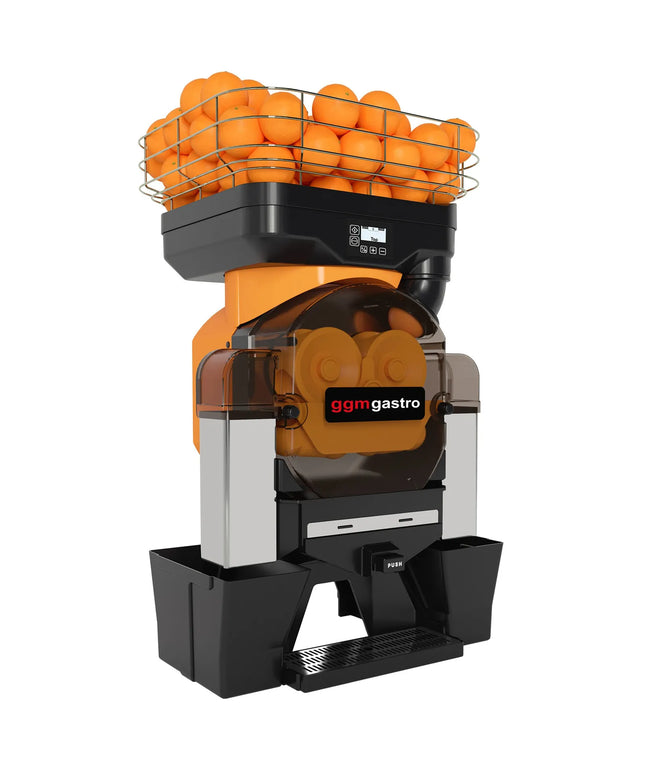 GGM Gastro Commercial Automatic Orange Juicer – Self-Cleaning – Auto Feed – 28 oranges/min – Ø 60–80 mm