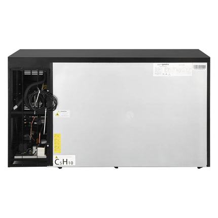 GGM Gastro Commercial Back Bar Bottle Cooler ECO - 1462x513mm - with 4 Drawers - Black