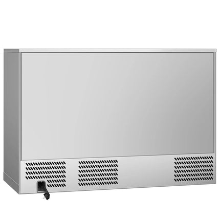 GGM Gastro Commercial Back Bar Cooler - 1350mm - 320L - with 3 glass hinged doors - Grey