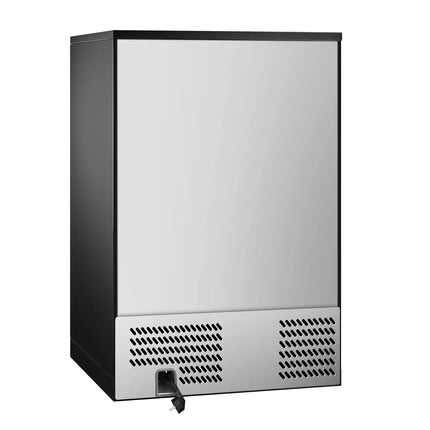 GGM Gastro Commercial Back Bar Cooler - 600mm - 126L - with 1 glass hinged door - Black