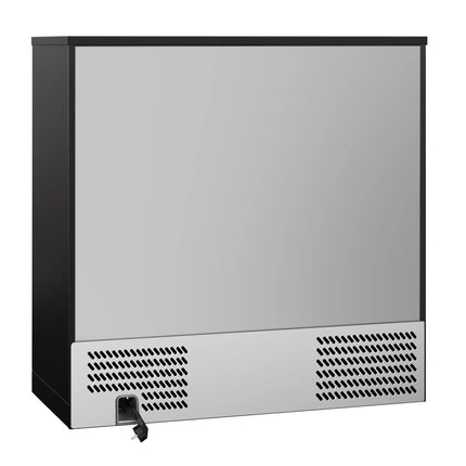GGM Gastro Commercial Back Bar Cooler - 900mm - 220L - with 2 glass hinged doors - Black