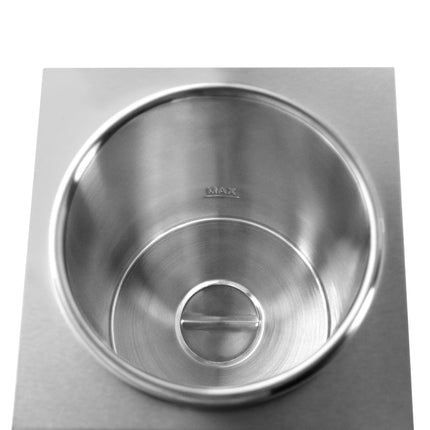 GGM Gastro Commercial Bain Marie Soup & Sauce Warmer - Wet Heat - 3,5L - 200W - 1 Round Pot with 3,5L