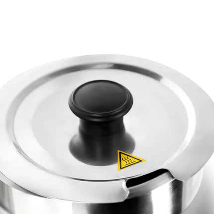 GGM Gastro Commercial Bain Marie Soup & Sauce Warmer - Wet Heat - 3,5L - 200W - 1 Round Pot with 3,5L