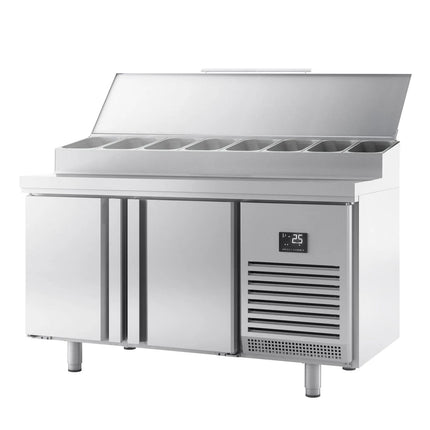 GGM Gastro Commercial Bakery Counter Fridge - 1618x800mm - 2 Doors - EN 600x400 - for 9x GN 1/4