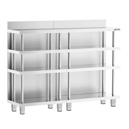 GGM Gastro Commercial Bar Work -Table - Stainless Steel - 1400x600mm