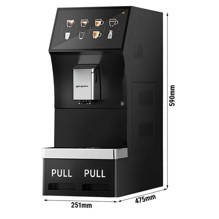 GGM Gastro Commercial Bean to Cup Coffee Machine - 16 Drink Options - 25.4 cm Touchscreen