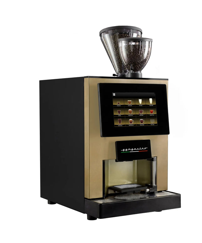 GGM Gastro Commercial Bean to Cup Coffee Machine - 30 Drink Options - 25.4 cm Touchscreen - 2 Bean Hopper(s) & 3 Instant Canister(s)