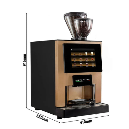 GGM Gastro Commercial Bean to Cup Coffee Machine - 30 Drink Options - 25.4 cm Touchscreen - 2 Bean Hopper(s) & 3 Instant Canister(s)