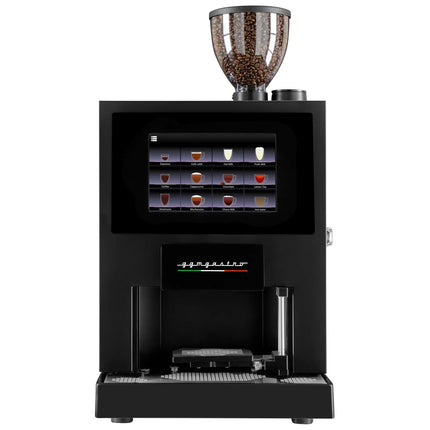 GGM Gastro Commercial Bean to Cup Coffee Machine - 30 Drink Options - 25.4 cm Touchscreen - 1 Bean Hopper & 2 Instant Canisters - incl. Fresh Milk System