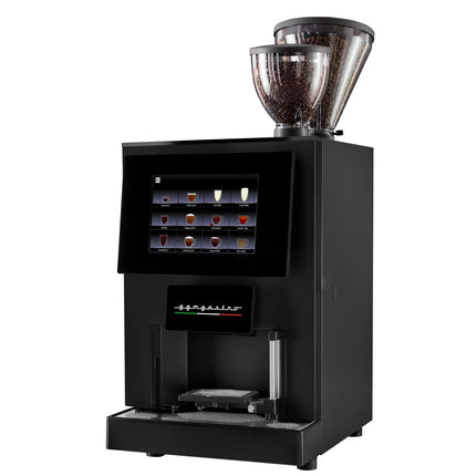 GGM Gastro Commercial Bean to Cup Coffee Machine - 30 Drink Options - 25.4 cm Touchscreen - 2 Bean Hopper(s) & 2 Instant Canister(s) - incl. Fresh Milk System for 2 Milk Types
