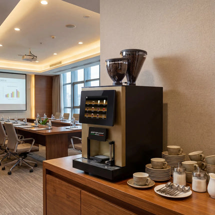 GGM Gastro Commercial Bean to Cup Coffee Machine - 30 Drink Options - 25.4 cm Touchscreen - 2 Bean Hopper(s) & 3 Instant Canister(s)
