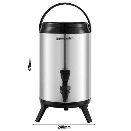 GGM Gastro Commercial Beverage Dispenser - 12 Litres - Insulated - Stainless steel