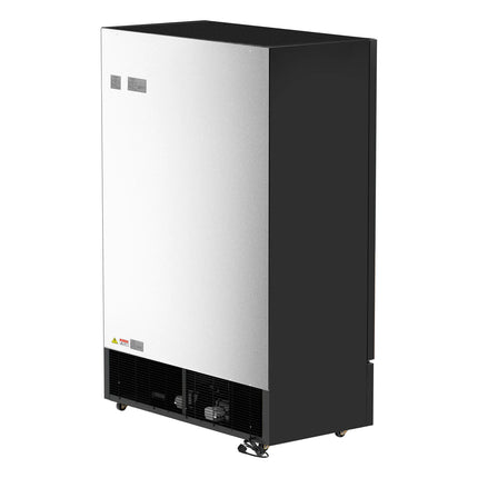 GGM Gastro Commercial Beverage Display Fridge - 1500mm - 1500 Litres - with 3 hinged glass doors - LED lighting - Black - Temperature range 1 to 9 °C