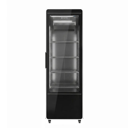 GGM Gastro Commercial Beverage Display Fridge – 560 Litres – Frameless Design – Single Glass Door with Coloured LED Lighting