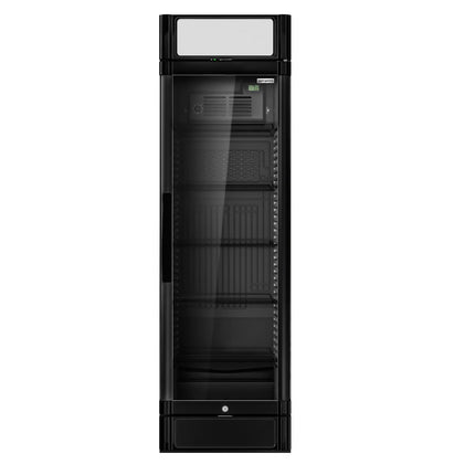 GGM Gastro Commercial Beverage Display Fridge - 595mm - 347 Litres - with 1 hinged glass door - LED lighting - Temperature range 2 to 10 °C