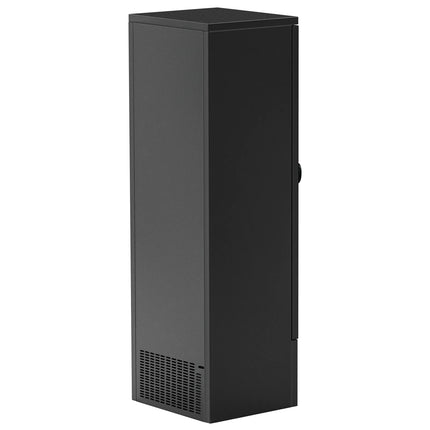 GGM Gastro Commercial Beverage Display Fridge - LED lighting - digital controller with temperature display - Black - Temperature range 4 to 12 °C