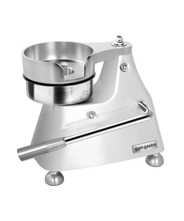 GGM Gastro Commercial Burger Press - Manual - Adjustable - 3-Size - Smooth - Ø100/130/150mm - WITHOUT Patty mould