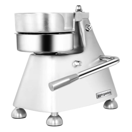 GGM Gastro Commercial Burger Press - Manual - Adjustable - 3-Size - Smooth - Ø100/130/150mm - WITHOUT Patty mould