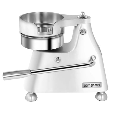 GGM Gastro Commercial Burger Press - Manual - Adjustable - 3-Size - Smooth - Ø100/130/150mm - WITHOUT Patty mould